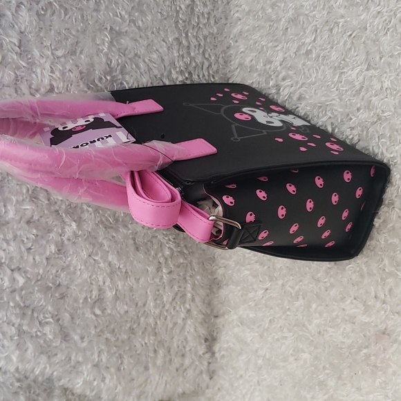 NWT Loungefly Kuromi satchel crossbody and make-up bag - Picture 3 of 13